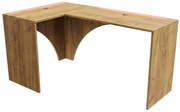 Masă PC de colț LED Uhlominn (craft auriu). 1092074