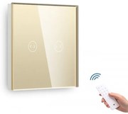Întrerupător tactil acționare draperie cu senzor telecomandă M1 crem