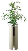 Ghiveci Terrazza, î. 75 cm, Ø32 cm transparent/gri beton - LSA international