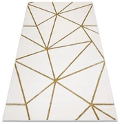 Exclusiv EMERALD covor 1013 glamour, stilat, geometric cremă / aur