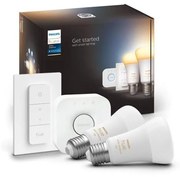 Set de bază Philips Hue WHITE AMBIANCE 2xE27/8W/230V + dispozitiv de interconectare