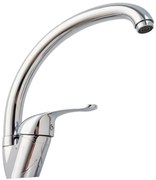 Baterie bucatarie TRENDY'S, monocomanda, tip lebada , crom lucios