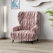 Huse bielastice OCEANO NOU bordo-maroniu fotoliu clasic (l. 60 - 110 cm)