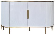 Comoda Vivien alb/auriu L160,5 cm
