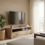 Comoda TV Podiora, nuanta sonoma, 120 x 45 x 42.5 cm
