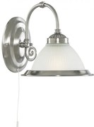 Aplica de perete stil clasic American Diner argintiu 1041-1 SRT