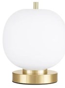 Veioza, lampa de masa design modern LATO auriu, opal