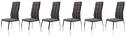 Set 6 scaune K416 velvet gri