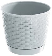 Ghiveci din plastic Ratolla Round alb, diametru 19cm, diam. 19 cm