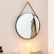 Oglinda rotunda neagra MIRROR