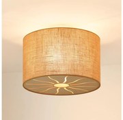 Brilagi - Plafonieră COUNTRY ROLLER 1xE27/15W/230V, Ø 50 cm, bej