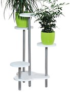 Suport pentru flori Kesper 17278, alb, 46 x 72,2 x 46 cm