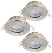 SET 3x corp de iluminat LED pentru baie Eglo 901761 FAVAZZINA 1xGU10/4W/230V IP44 crom