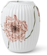Vază din porțelan Kähler Design Poppy, înălțime 21 cm, alb