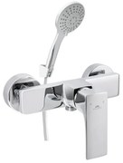 Baterie dus Rubineta Modena monocomanda crom lucios cu set de dus para 5 functii