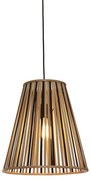 Lustra/Pendul eco din bambus Merapi tapered L, bl/nat
