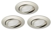 SET 3x corp de iluminat LED dimabil încastrat pentru baie Brilo LED/5W/230V IP23