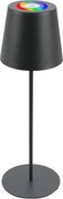 Briloner 7507015 - Lampă de masă LED reîncărcabilă RGBW cu dimmer, LED 2,5 W/5 V, IP44, antracit