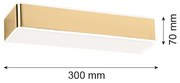 Aplică RODAN 1xE27/15W/230V aurie Argon 4148