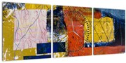 Tablou - Abstract (cu ceas) (90x30 cm)