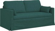 vidaXL Canapea Verde închis 158 x 78 x 80 cm țesătură