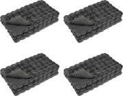 vidaXL Pătură din de iepure artificial antiderapantă Olite 4 pcs