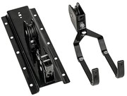 Suport bicicleta pentru tavan cu scripete Max 20 kg Negru