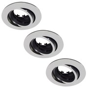 Philips 50393/17/PN - SET 3x Lampa incastrata DONEGAL 1xGU10/5,5W/230V