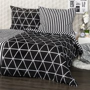 Lenjerie bumbac 4Home Galaxy, negru, 220 x 200 cm, 2 buc. 70 x 90 cm