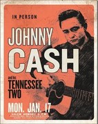 Placă metalică Johnny Cash & His Tennessee Two