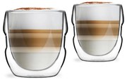 Set de 2 pahare cu pereți dubli Vialli Design Sferico, 250 ml