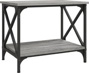 vidaXL Măsuță laterală, gri sonoma, 55x38x45 cm, lemn prelucrat