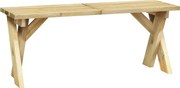 vidaXL Bancă de grădină, 110 cm, lemn de pin tratat