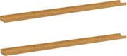 vidaXL Raft de perete cu raft 2 pcs Bej 115 x 9 x 3 cm Lemn compozit