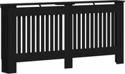 vidaXL Capac pentru radiator Stejar Negru 172 x 19 x 81,5 cm