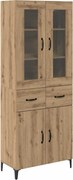 vidaXL Bufet Stejar Artizanal 69,5 x 34 x 180 cm Lemn compozit