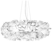 Lustra design unicat realizata manual Clizia White, 78cm