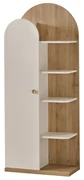 Biblioteca Louis cu 1 usa si 4 rafturi ,   design scandinav, 70x35x174 cm