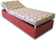 Pat de o persoană (canapea) 80 cm Darcy (cărămiziu 41 + Dodo 1008). 793069