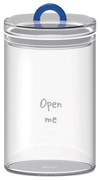 Borcan din sticlă "Open me" cu capac etanș 1,5 L - WD Lifestyle