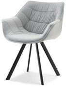 Scaun Nina (svetlogri + negru). Promo -13%. 1111201
