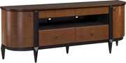 Comodă TV lemn masiv nuc Elegance II, 176,1 × 43 × 61,8 cm