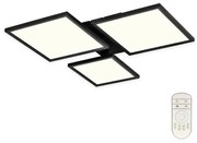 Lustră LED aplicată dimabilă LED/50W/230V 3000-6500K neagră Top Light + telecomandă