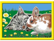 PICTURA PE NUMERE - PISICUTA SI IEPURAS - RAVENSBURGER (RVSPBN20074)