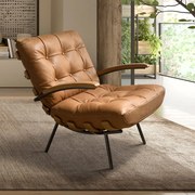 Fotoliu LUX design italian Cowhide brown