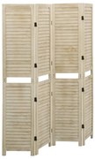 Paravan de cameră cu 4 panouri 140x165 cm lemn masiv Paulownia