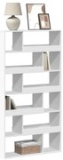 vidaXL Bibliotecă, alb, 100x33x187,5 cm, lemn prelucrat