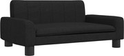 vidaXL Canapea pentru copii, negru, 70x45x30 cm, material textil
