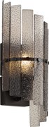 Lampă de perete de design neagră cu sticlă fumurie - Versailles