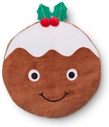 Pernă decorativă din pluș 35x35 cm cu model de Crăciun Christmas Pudding – Catherine Lansfield